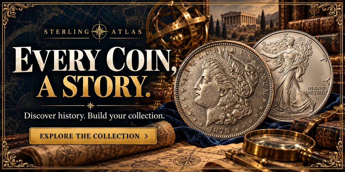 Sterling Atlas. Every coin, a story. Discover history. Build your collection. Explore the collection.