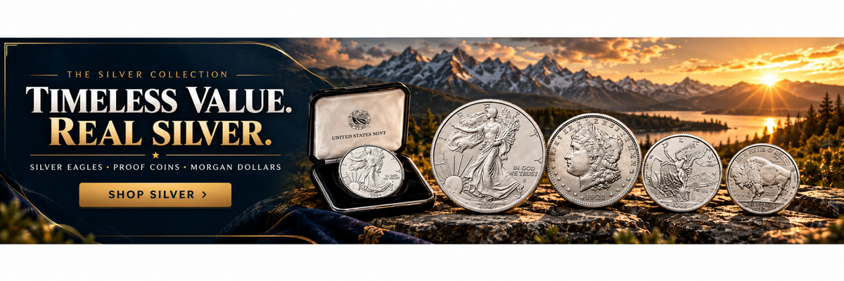 The Silver Collection. Timeless value. Real silver. Silver Eagles, Proof Coins and Morgan Dollars. Shop silver.